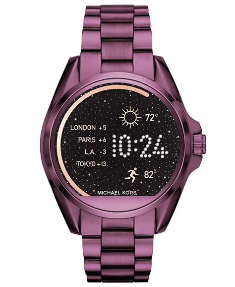 Michael Kors Access Women's Digital Bradshaw Plum Stainless 